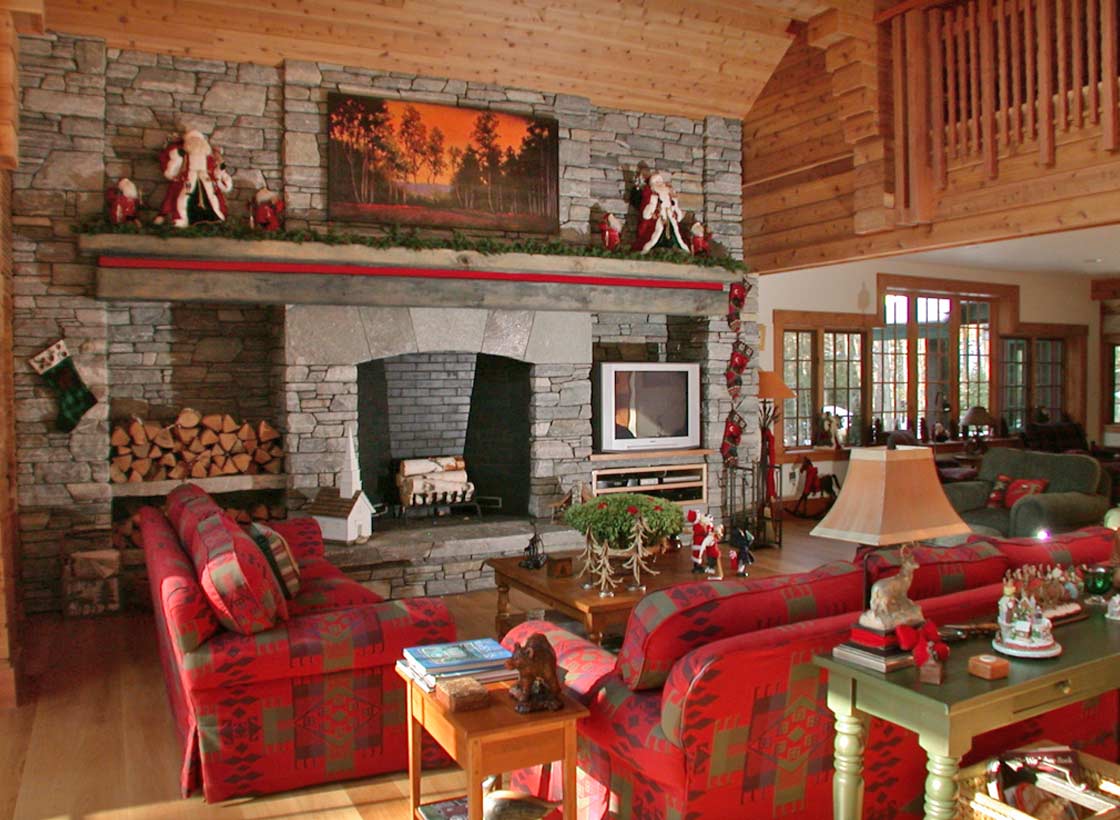 Adirondack Style Christmas House 3